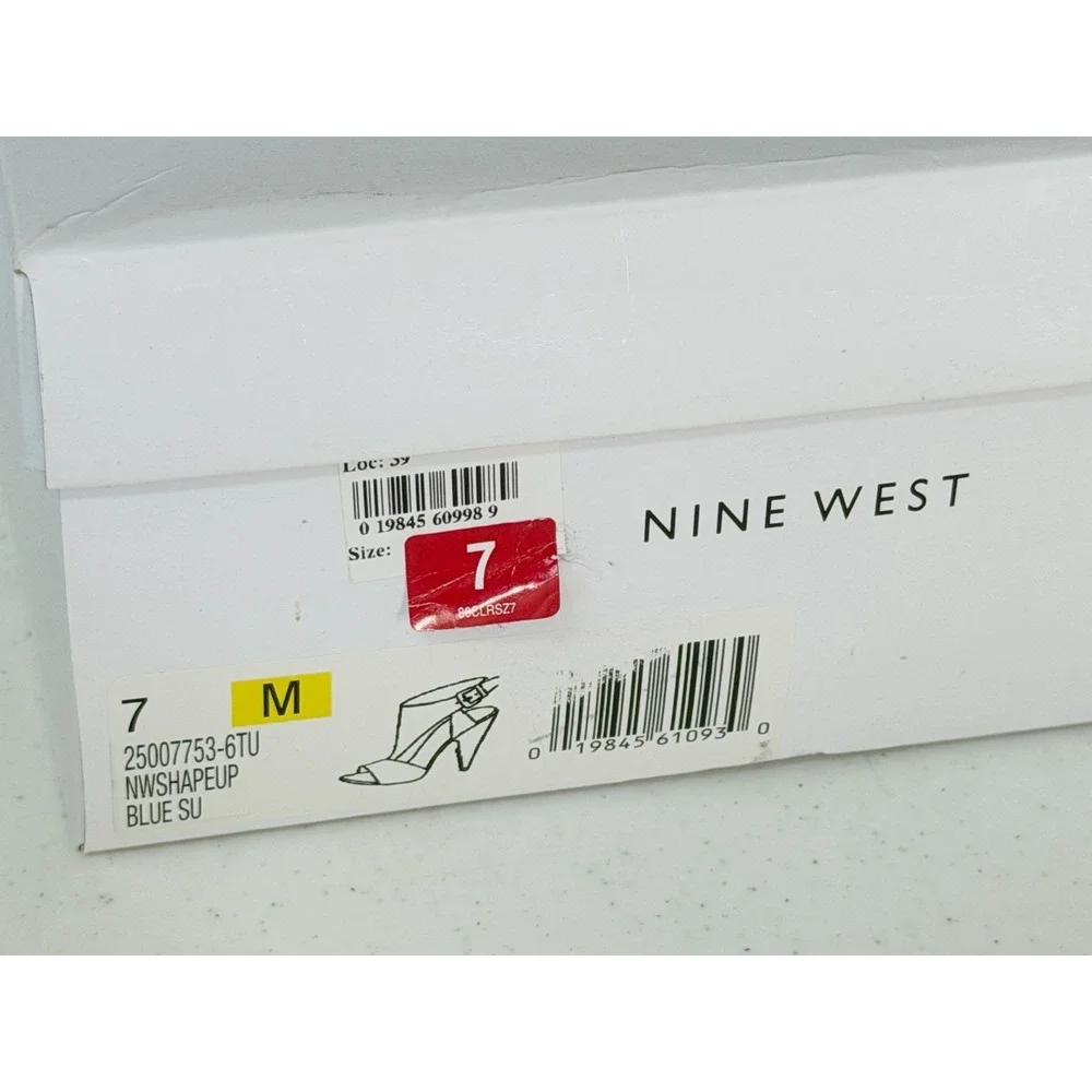 Nine West blue suede